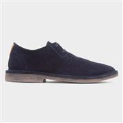 Hush Puppies Scout Mens Navy Leather Shoe (Click For Details)