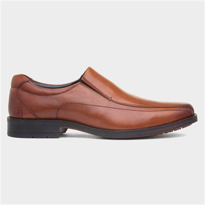 Brody Mens Tan Leather Shoes