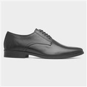 Hush Puppies Oscar Mens Black Leather Shoe (Click For Details)