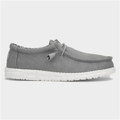 Wally Mens Grey Lightweight Canvas