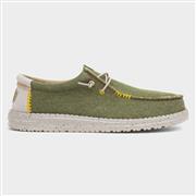 HEY DUDE Wally Coastline Jute Mens Olive Canvas (Click For Details)