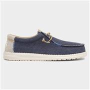 HEY DUDE Wally Coastline Jute Mens Navy Canvas (Click For Details)