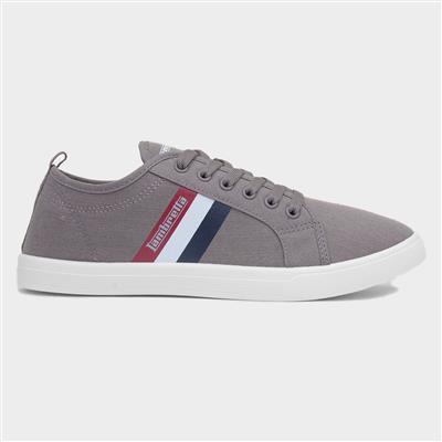 Spike Mens Grey Canvas Shoe