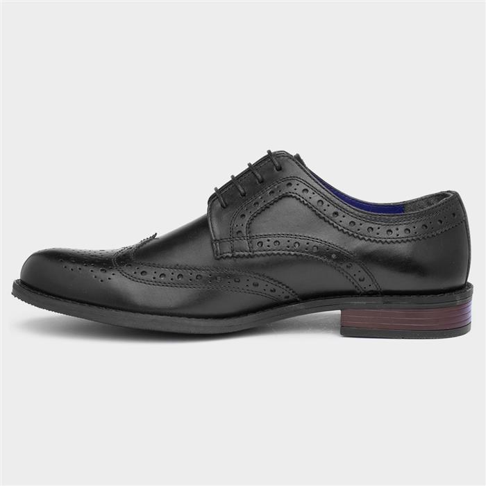 Silver Street Milton Mens Brogue Leather Shoe-530015 | Shoe Zone