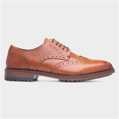 Berthold Mens Tan Leather Brogue