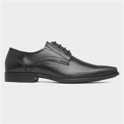 Sesia Mens Black Lace Up Leather Shoe