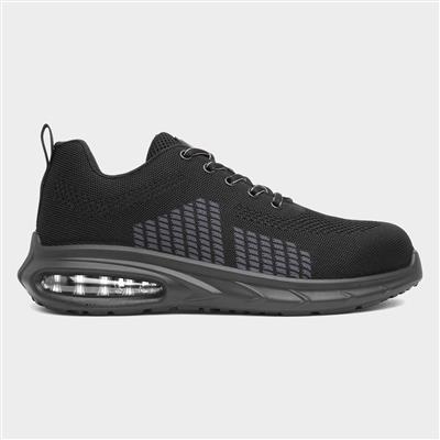 Gavel Unisex Black Knit Safety Trainer