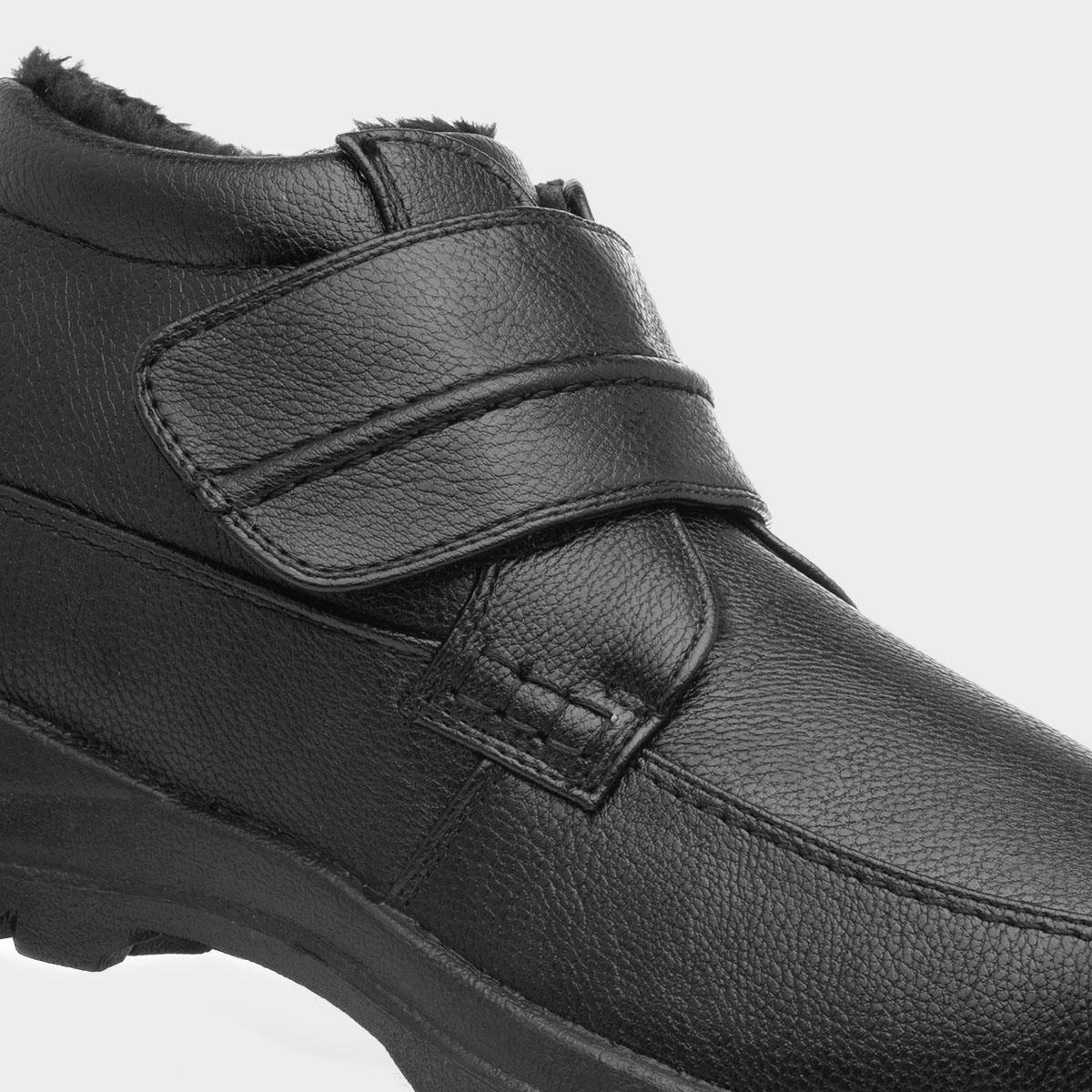 Mens ankle boots 2025 with velcro fastening