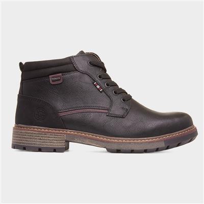 Jayden Mens Black Ankle Boot