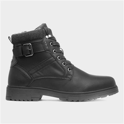 Sierra Mens Black Lace Up Boot