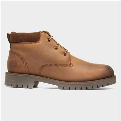 Banbury Mens Brown Leather Ankle Boot