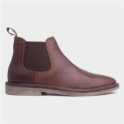 Shaun Mens Brown Leather Boot