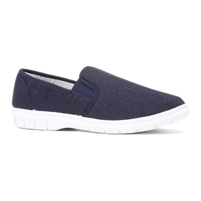 Hobos Mens Twin Gusset Canvas Shoe in 