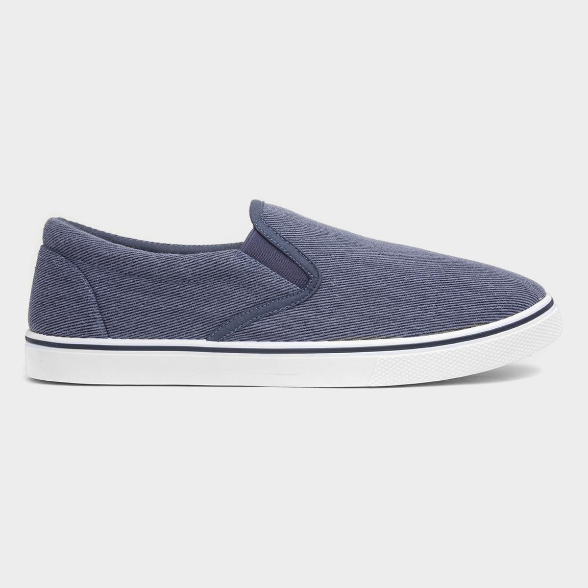 Red Fish Bryce Mens Stonewash Blue Slip On Canvas-59368 | Shoe Zone