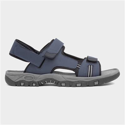 Elliot Mens Navy Easy Fasten Sandal