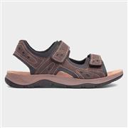 Osaga Vista Mens Brown Easy Fasten Sandal (Click For Details)