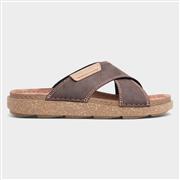 Osaga Aspect Mens Brown Cross Over Mule Sandal (Click For Details)