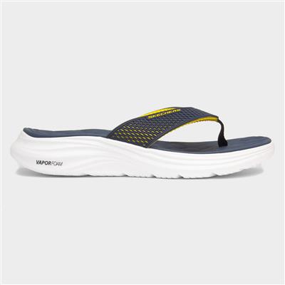 Vapor Foam Mens Navy & Yellow Flip Flop