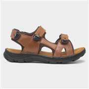 Hush Puppies Avery Mens Tan Leather Sandal (Click For Details)