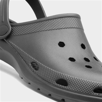 Adults EVA Black Slip On Clog sandal-59801 | Shoe Zone