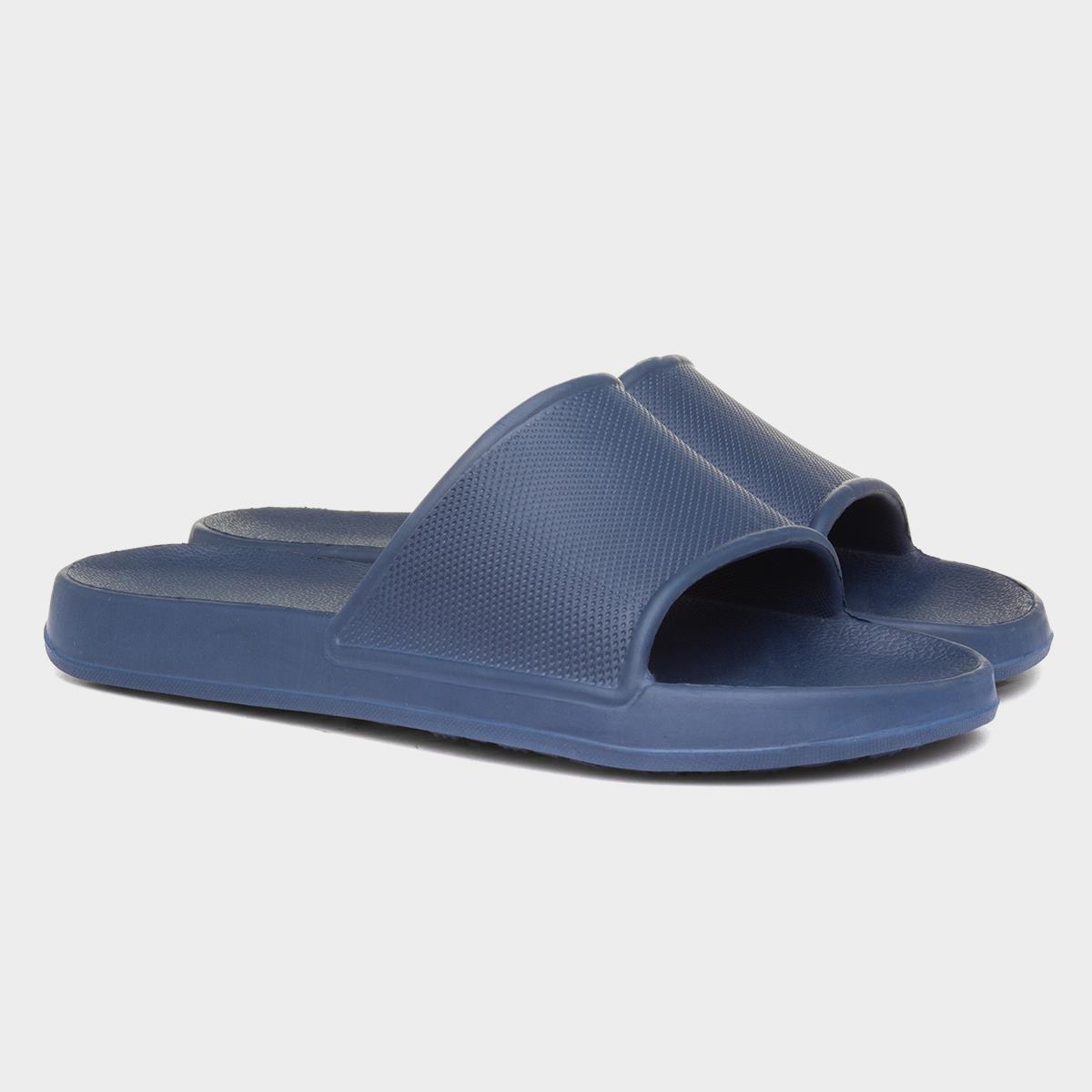 Adults Navy Slider Sandal-598029 | Shoe Zone