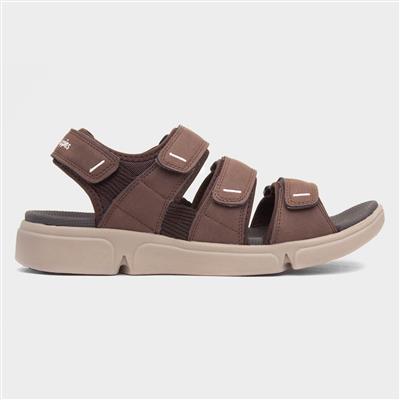 Raul Mens Brown Easy Fasten Sandal