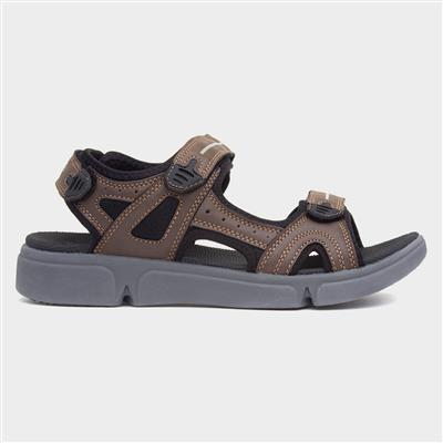 Castro Mens Brown Easy Fasten Sandal