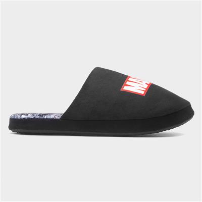 Mens Black Mule Slipper