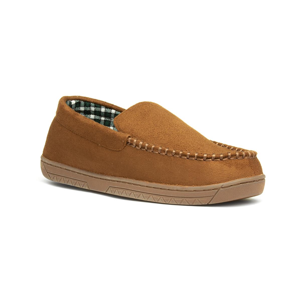 The Slipper Company Mens Moccasin Brown 