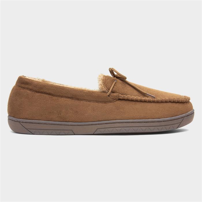 Tan sales moccasin slippers