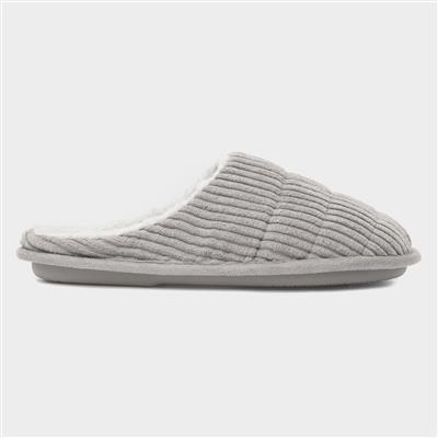 Linea Womens Grey Mule Slipper