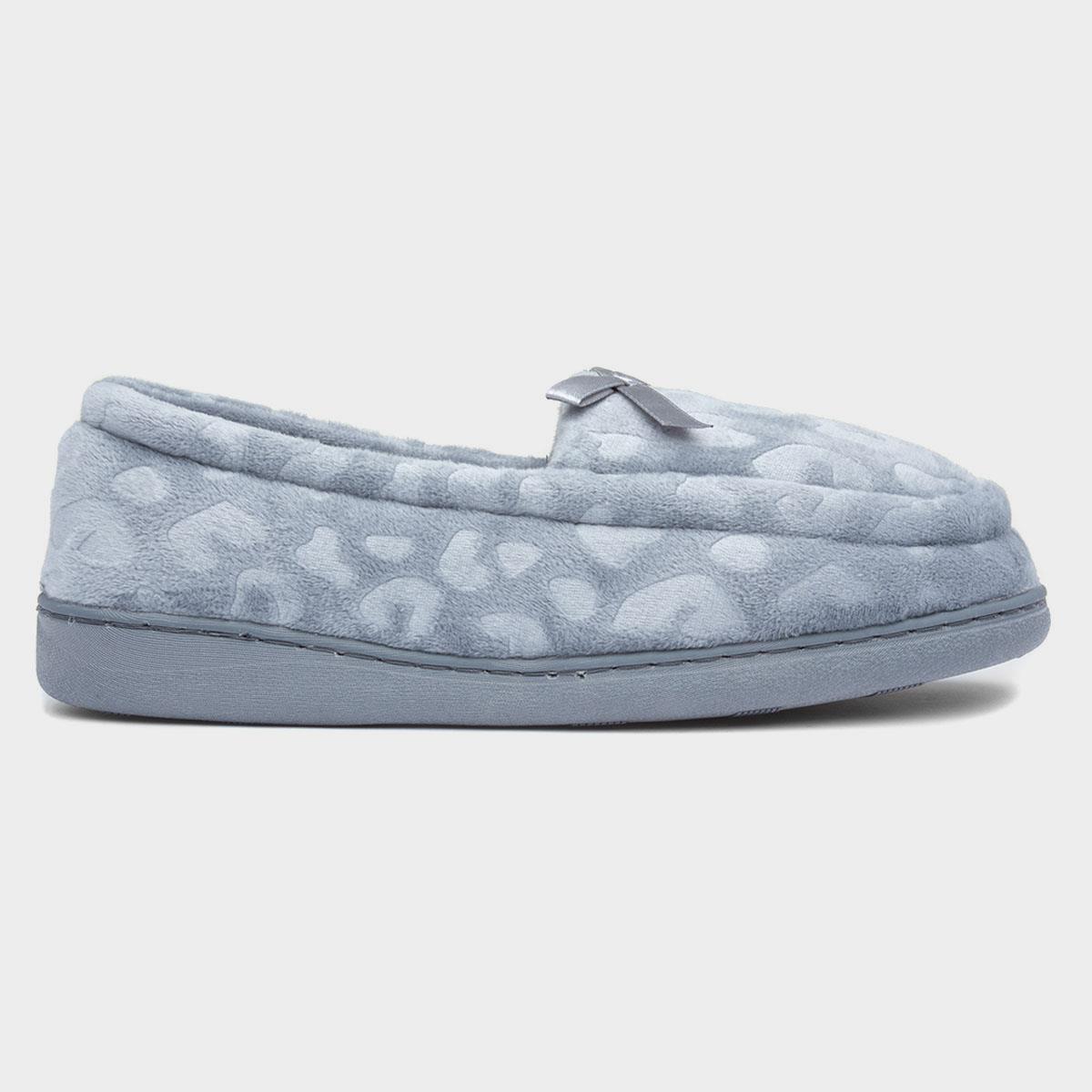 Womens blue moccasin online slippers