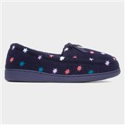 The Slipper Company Laurel Womens Navy Moccasin (Click For Details)