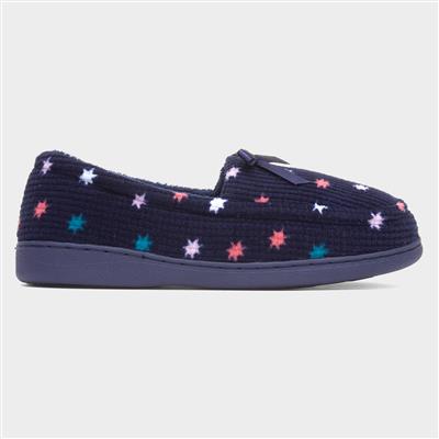 Laurel Womens Navy Moccasin