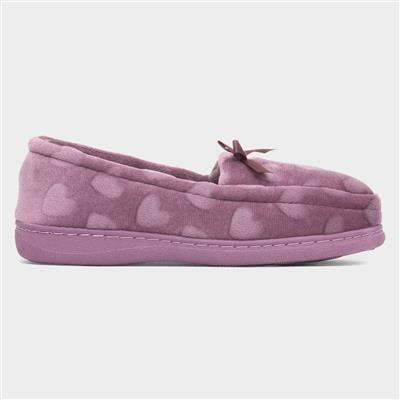 Leah Womens Purple Moccasin