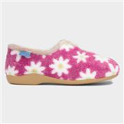 Lunar Daisy Womens Pink Full Slipper (Click For Details)