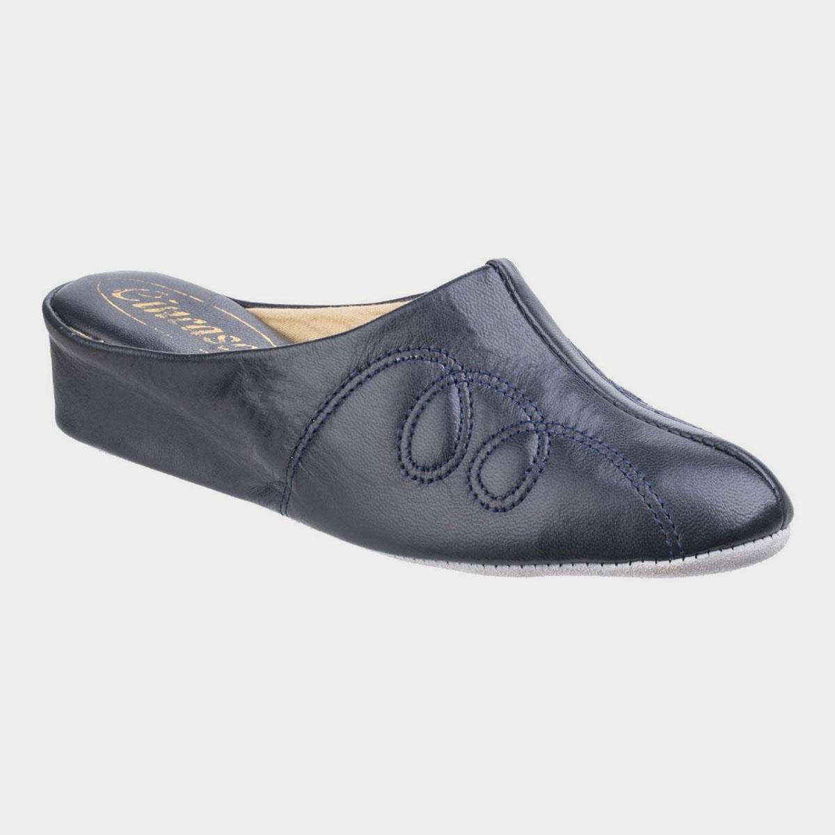 Relax ladies leather online slippers