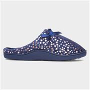 The Slipper Company Clara Womens Navy Mule Slipper (Click For Details)