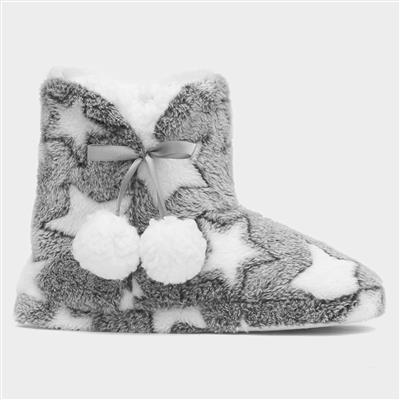 Lila Womens Grey Slipper