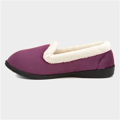 The Slipper Company Frida Womens Purple Slipper-69425 | Shoe Zone