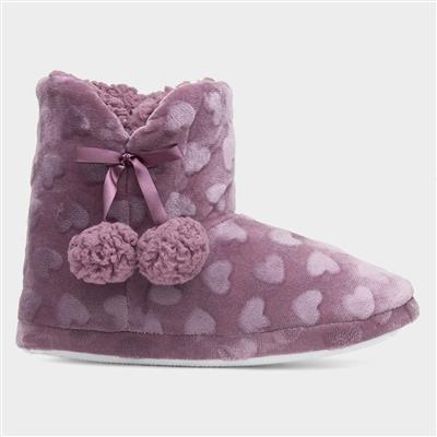 Lila Womens Purple Slipper