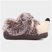 JuJu Kids Dark Brown Hedgehog Slipper (Click For Details)