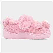 JuJu Kids Pink Easy Fasten Pig Slipper (Click For Details)