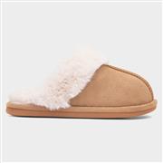 Krush Womens Tan Faux Fur Mule Slipper (Click For Details)