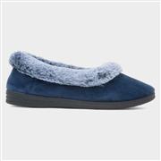 Cushion Walk Gracie Womens Navy Slipper (Click For Details)