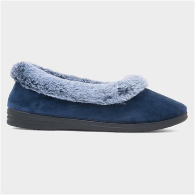 Gracie Womens Navy Slipper