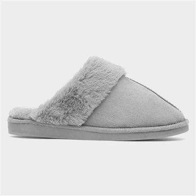 Lucy Womens Grey Mule Slipper