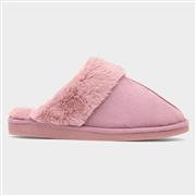 Cushion Walk Lucy Womens Dusky Pink Mule Slipper (Click For Details)