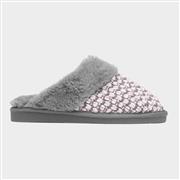 Jo & Joe Persian Womens Grey Faux Fur Slipper (Click For Details)