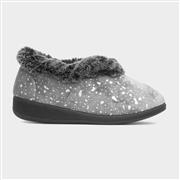 Jo & Joe Jacinta Womens Grey Wider Fit Slipper (Click For Details)